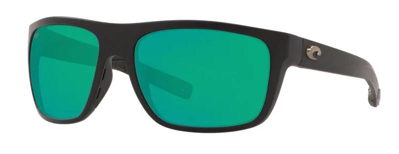 Costa Broadbill Sunglasses - Matte Black w/ Green Mirror - Pacific Flyway Supplies