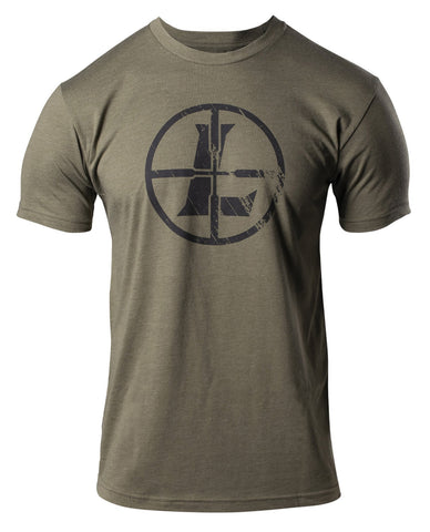 Leupold Distressed Reticle T-Shirt Military Green 2XL Short Sleeve - Pacific Flyway Supplies