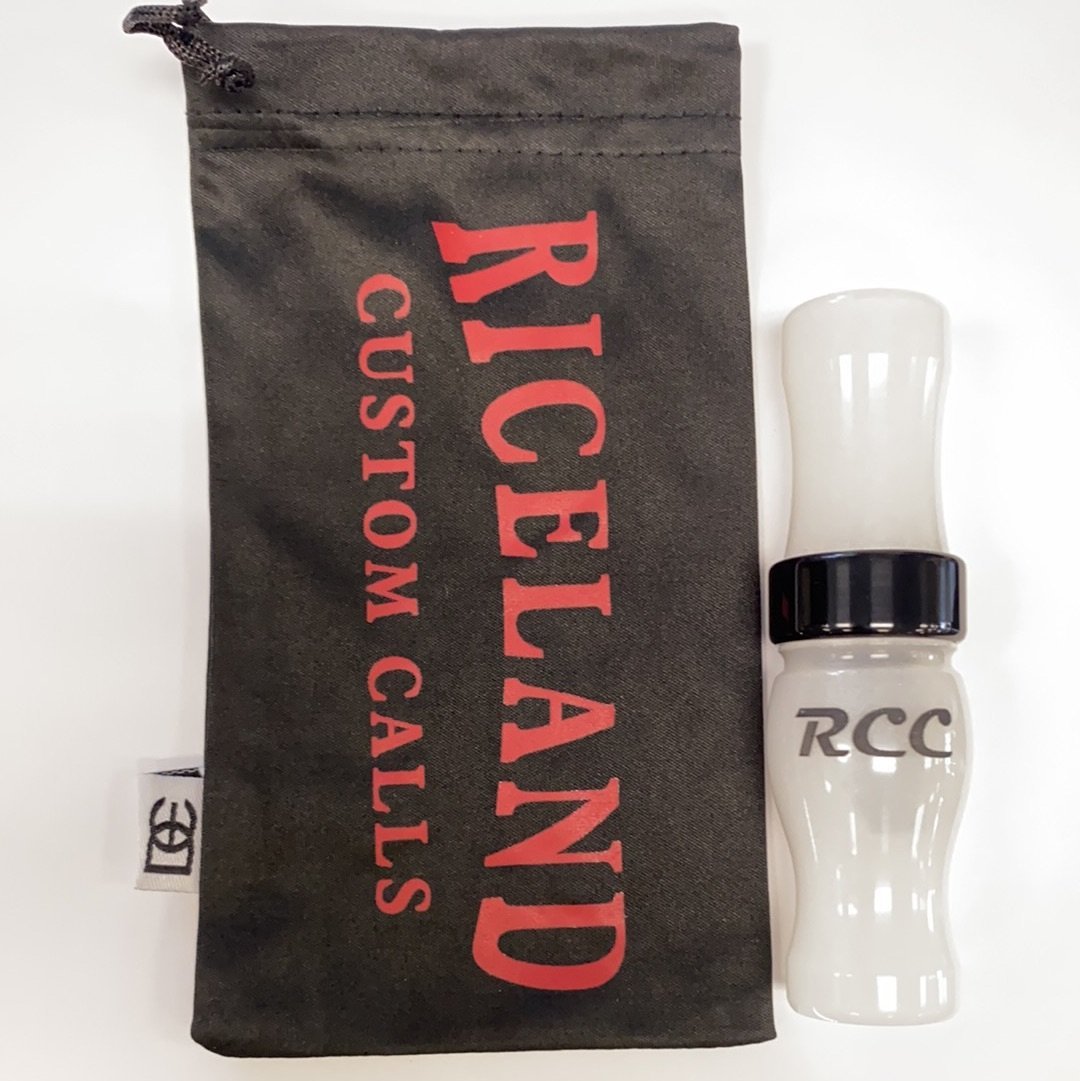 Riceland Custom Calls 5/8 Guts Acrylic Specklebelly - White Pearl - Pacific Flyway Supplies