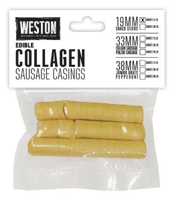 Weston 19mm Collagen Sausage Casing (Makes 15lbs) - Pacific Flyway Supplies