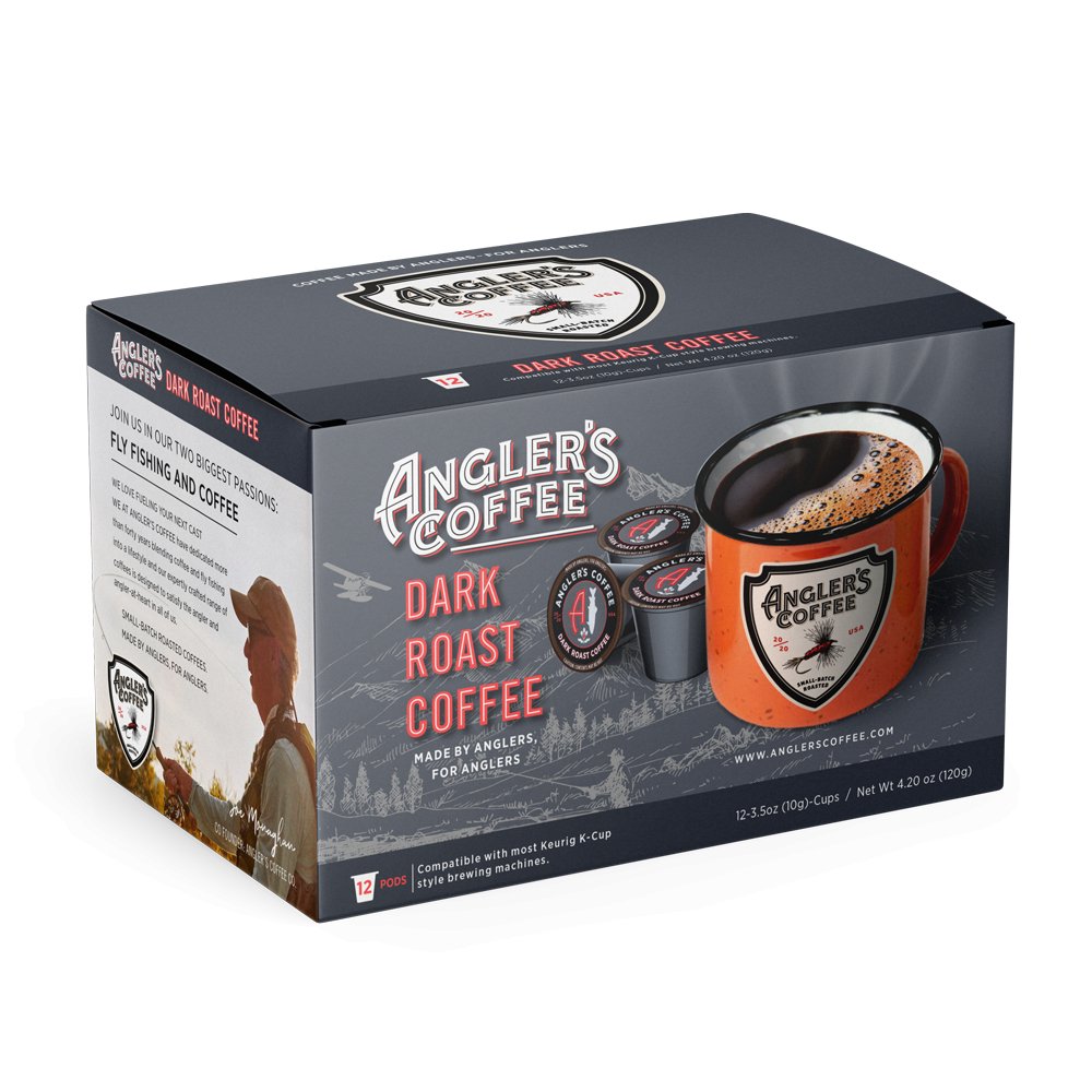 Angler's Coffee - Angler's Coffee Single Serve Coffee Pods: Dark Roast - Pacific Flyway Supplies