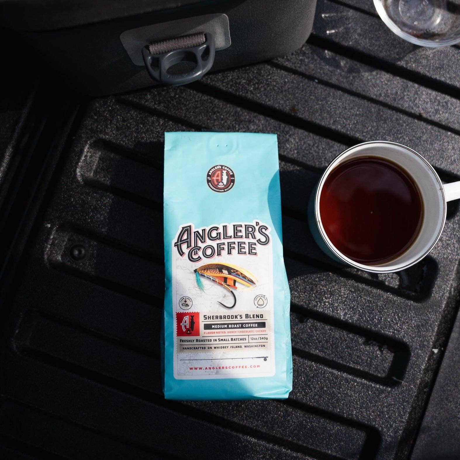 Angler's Coffee - Sherbrook's Blend - Single Unit: Drip Grind / 12oz - Pacific Flyway Supplies