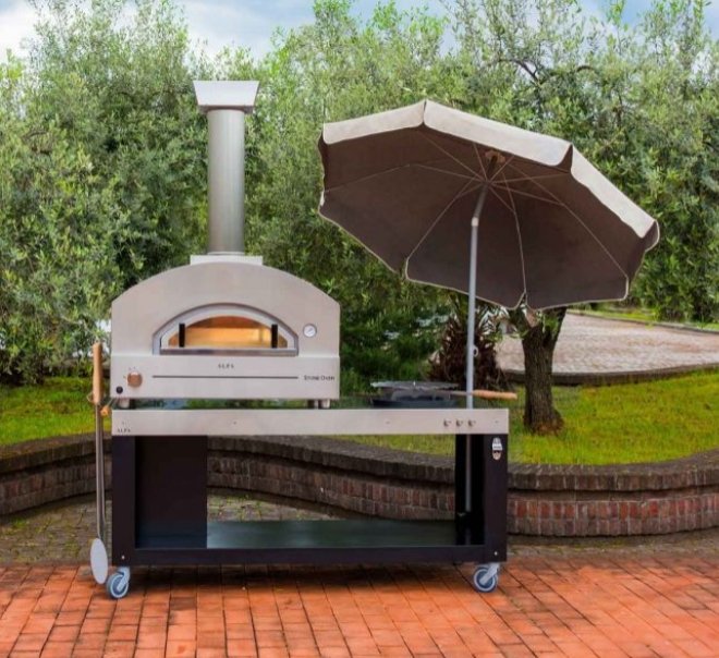 Alfa FXSTONE-M Stone Medium 27-Inch Countertop Gas Pizza Oven - Pacific Flyway Supplies