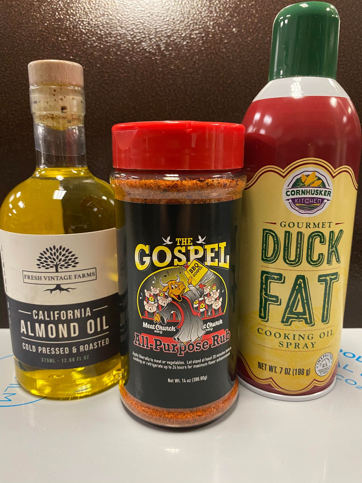 All Purpose BBQ Seasoning Combo - Almond Oil + Duck Fat Spray + Meat Church Gospel - Pacific Flyway Supplies