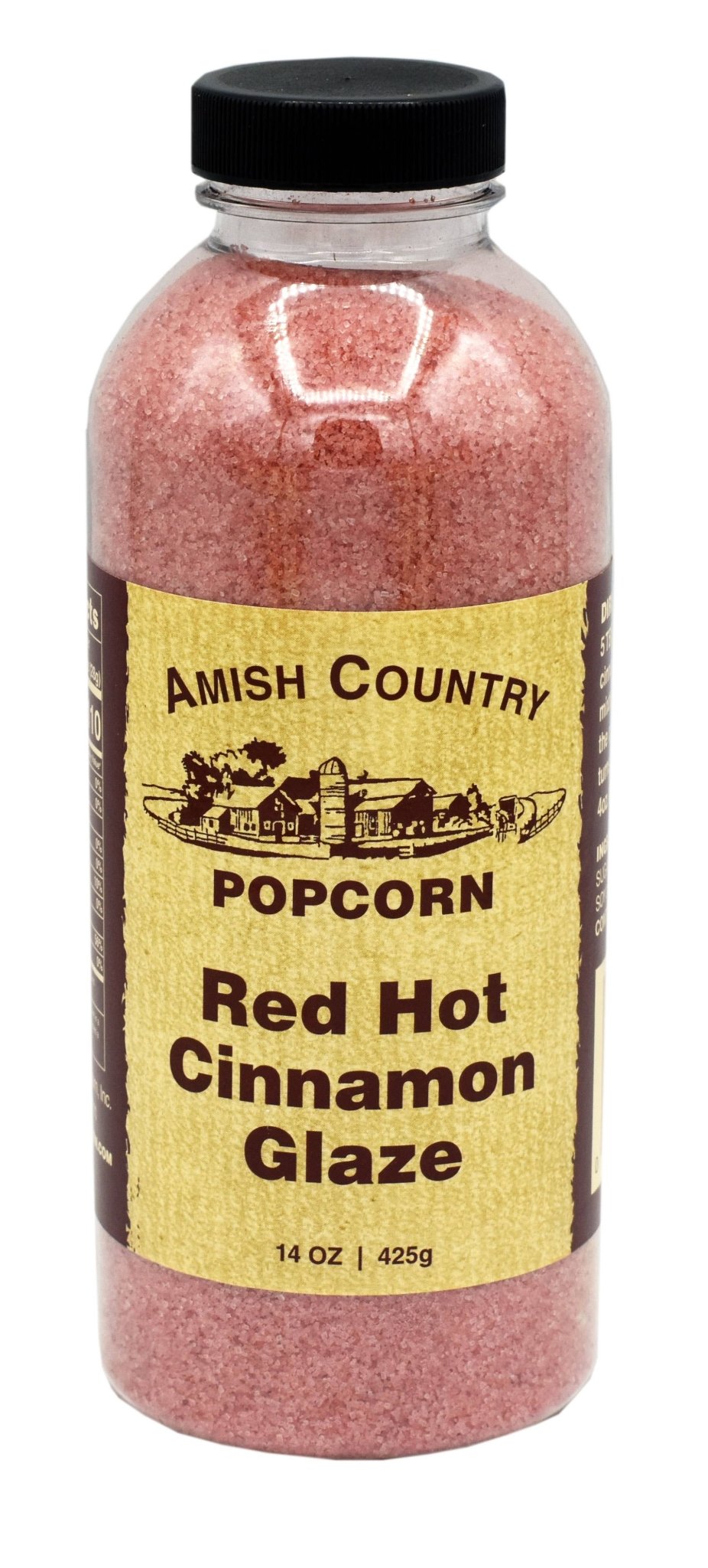 Amish Country Popcorn - 14 oz. Bottle of Red Hot Cinnamon Glaze - Pacific Flyway Supplies
