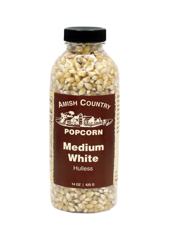 Amish Country Popcorn - 14oz Bottle of Medium White Popcorn - Pacific Flyway Supplies