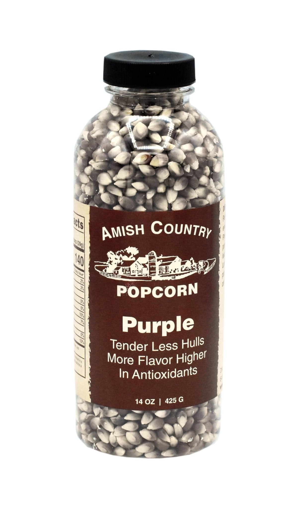 Amish Country Popcorn - 14oz Bottle of Purple Popcorn - Pacific Flyway Supplies