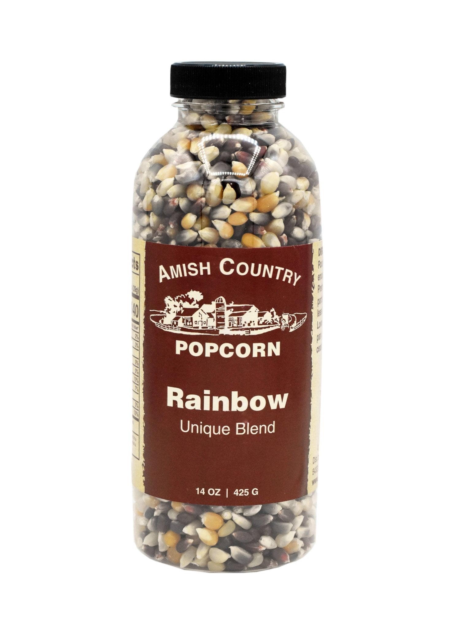 Amish Country Popcorn - 14oz Bottle of Rainbow Popcorn - Pacific Flyway Supplies