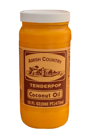 Amish Country Popcorn - 15oz Jar of Coconut Oil - Pacific Flyway Supplies