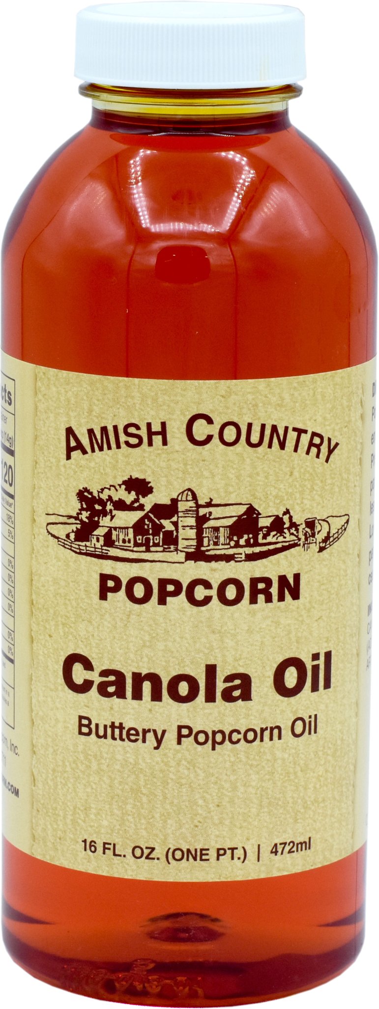 Amish Country Popcorn - 16oz. Bottle of Canola Oil - Pacific Flyway Supplies