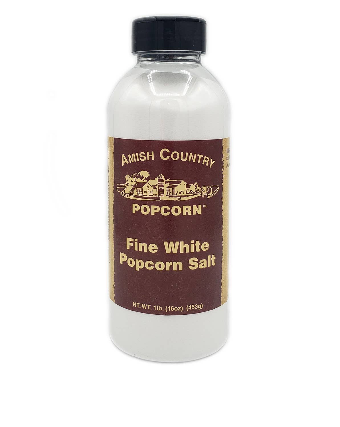 Amish Country Popcorn - 16oz. Bulk Bottle of Fine White Popcorn Salt - Pacific Flyway Supplies