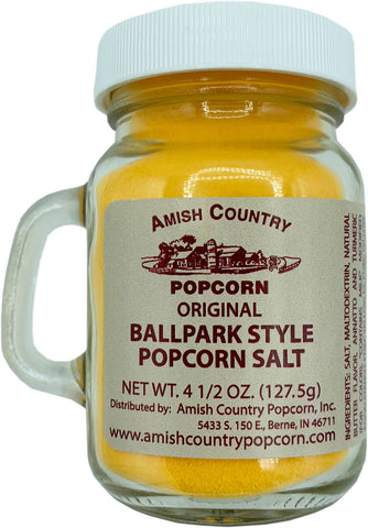 Amish Country Popcorn - 4.5oz Bottle of Ballpark-Style Popcorn Salt - Pacific Flyway Supplies