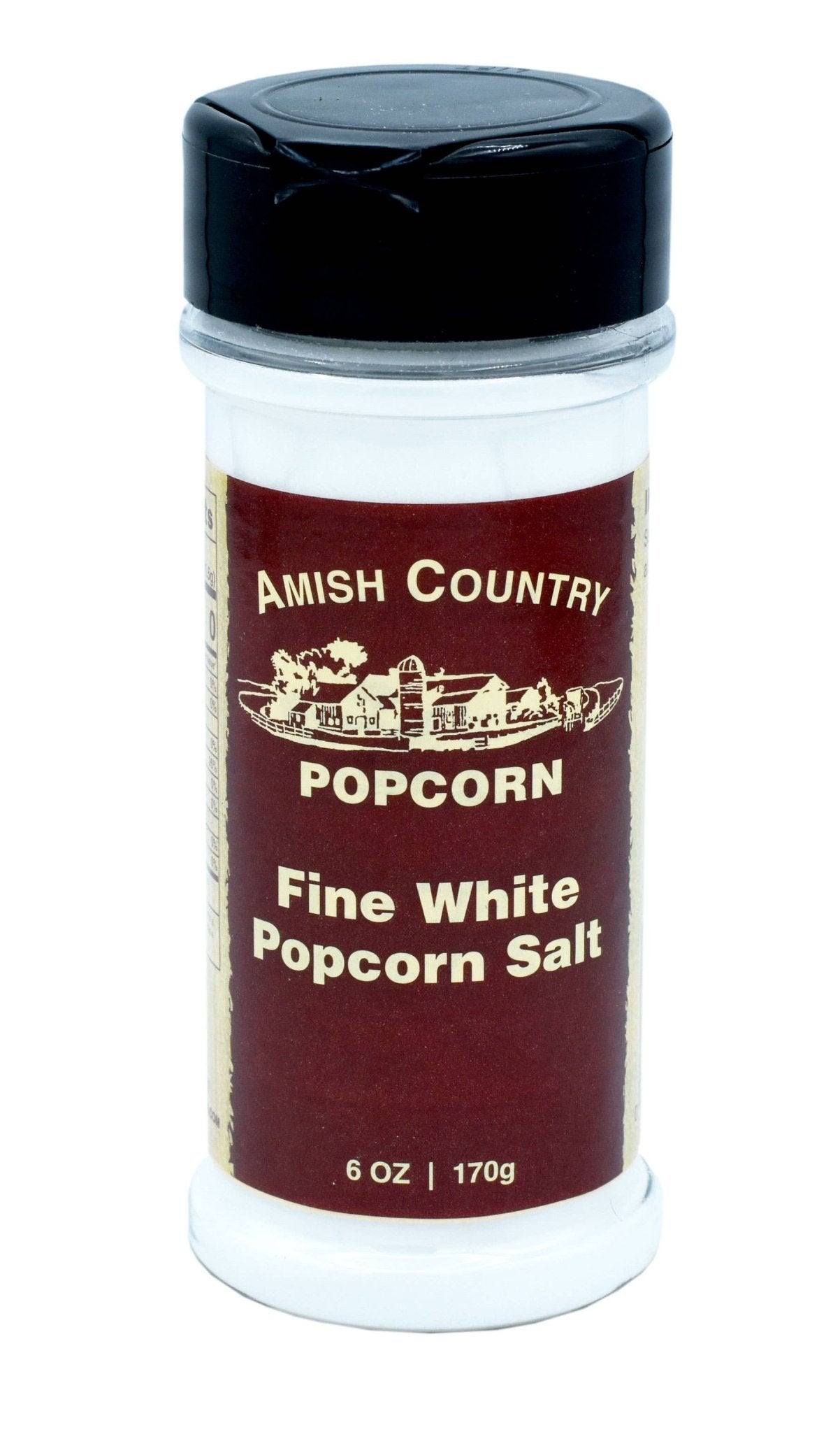 Amish Country Popcorn - 6oz Bottle of Fine White Popcorn Salt - Pacific Flyway Supplies