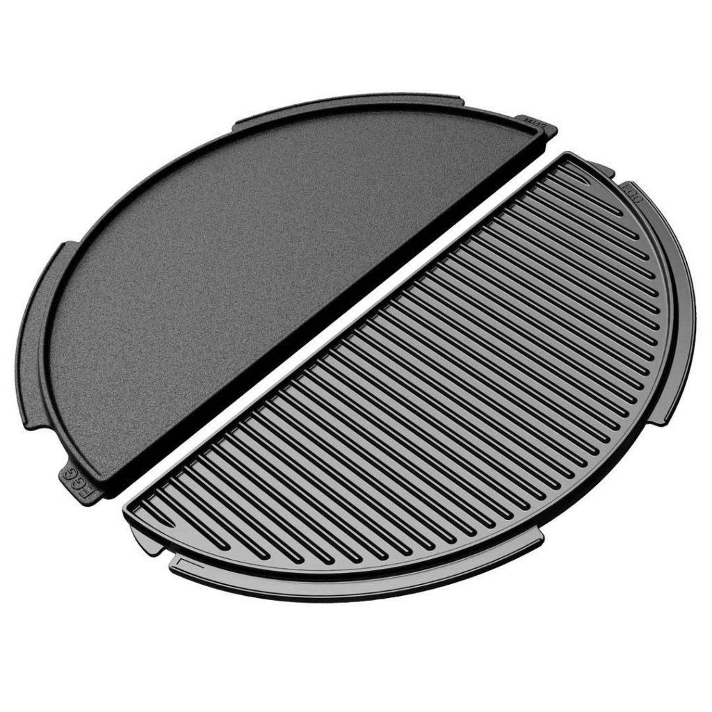 Big Green Egg Half Moon Cast Iron Plancha Griddle for 2XL and XL EGGs - Pacific Flyway Supplies
