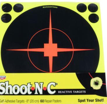 Birchwood Casey 34814 Shoot-N-C Bullseye Paper Target 8" 5 Per Pack - Pacific Flyway Supplies