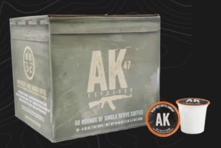 Black Rifle Coffee Ak-47 Espresso Blend Coffee Rounds (50 Count) - Pacific Flyway Supplies