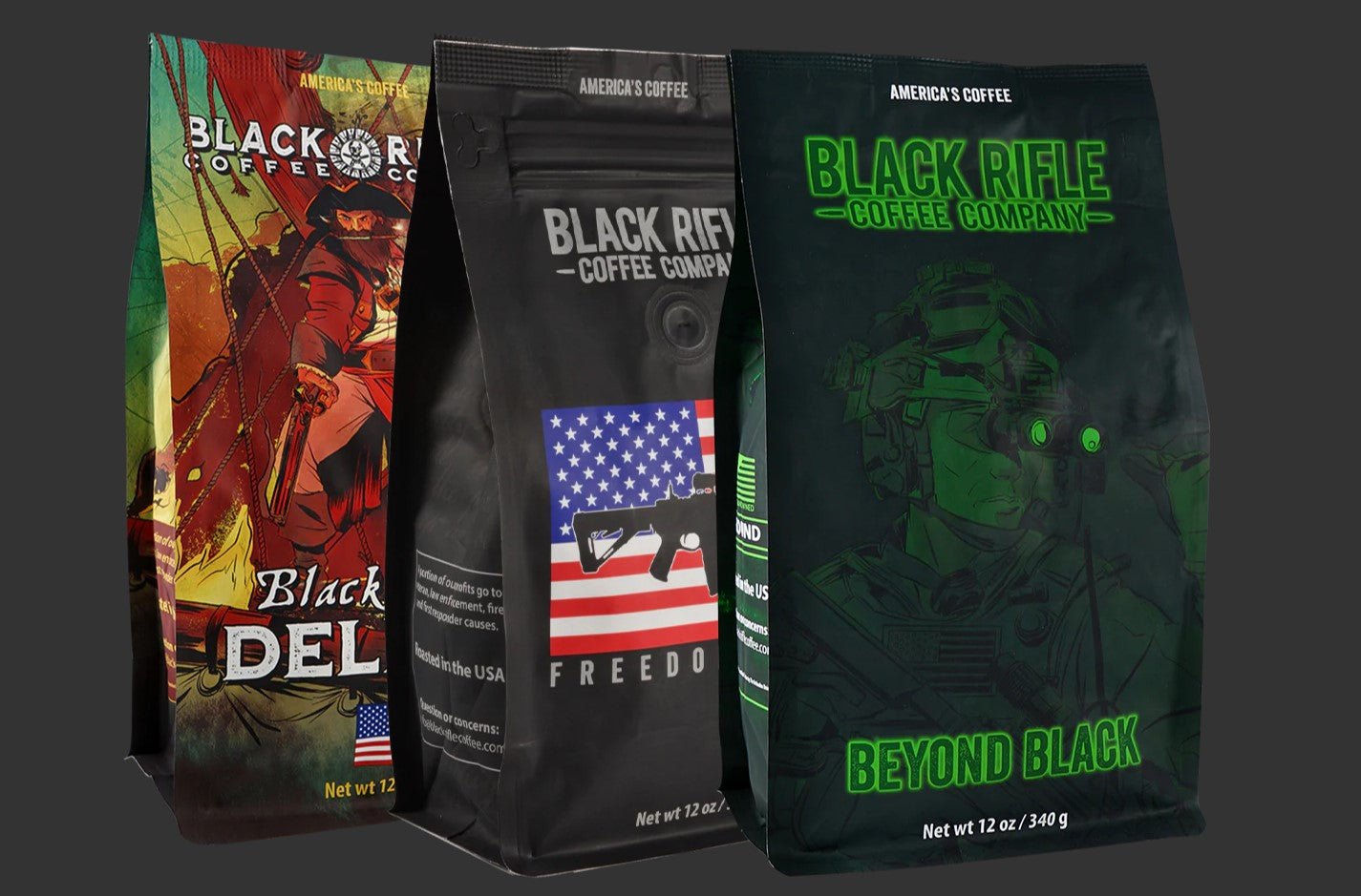 Black Rifle Coffee - Whole Bean Dark Roast Bundle - Pacific Flyway Supplies