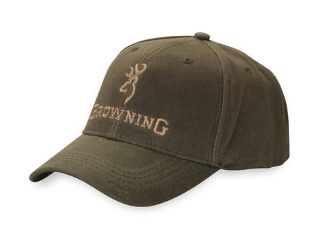 Browning Dura Wax Solid Olive Hat - Pacific Flyway Supplies