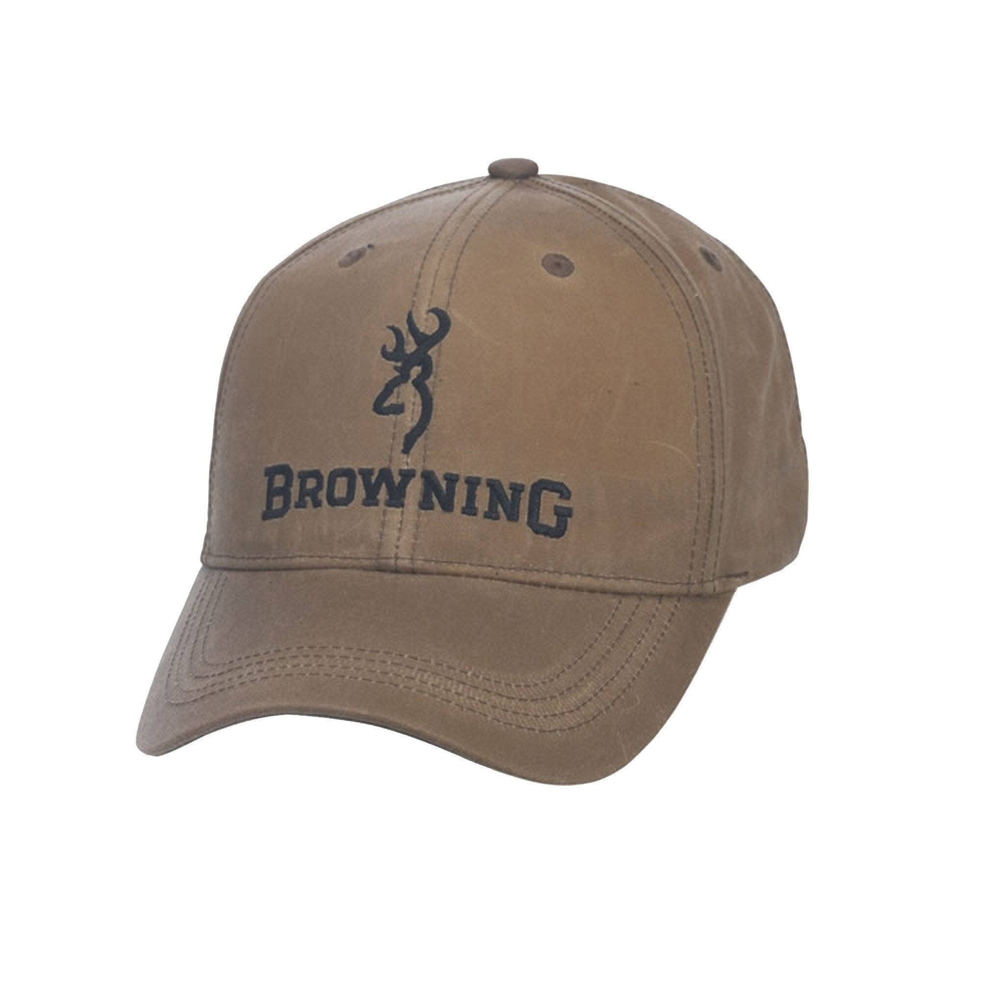Browning Lite Wax with Logo in Khaki Hat - Pacific Flyway Supplies