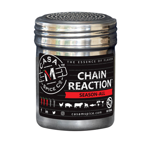 Casa M Spice Co - Chain Reaction® Season-All Stainless Steel Shaker - Pacific Flyway Supplies