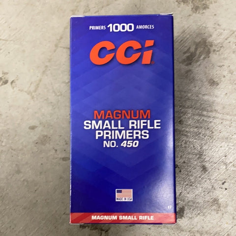 CCI Magnum Small Rifle Primers #450 - 1000ct - Pacific Flyway Supplies