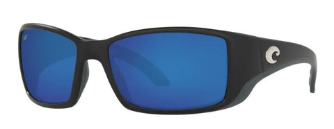 Costa Blackfin Sunglasses Matte Black w/ Blue Mirror Lens - Pacific Flyway Supplies