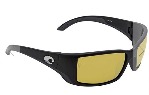 Costa Blackfin Sunglasses Matte Black w/ Sunrise Silver Lens - Pacific Flyway Supplies