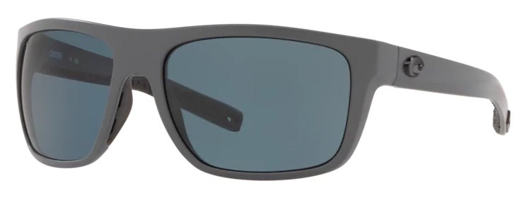 Costa Broadbill Sunglasses - Matte Black w/ Gray Lens - Pacific Flyway Supplies