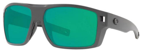Costa Diego Sunglasses - Matte Gray w/ Green Lens - Pacific Flyway Supplies