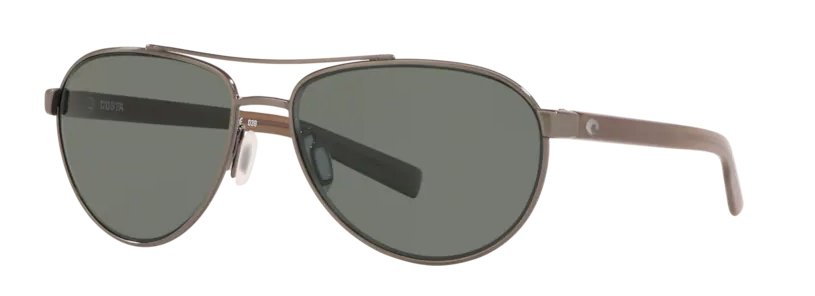 Costa Fernandina Sunglasses - Brushed Gunmetal w/ Gray Lens - Pacific Flyway Supplies