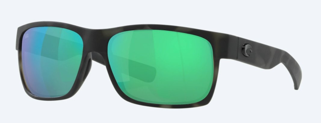 Costa Ocearch Half Moon Sunglasses - Tiger Shark w/ Green Mirror Lens - Pacific Flyway Supplies