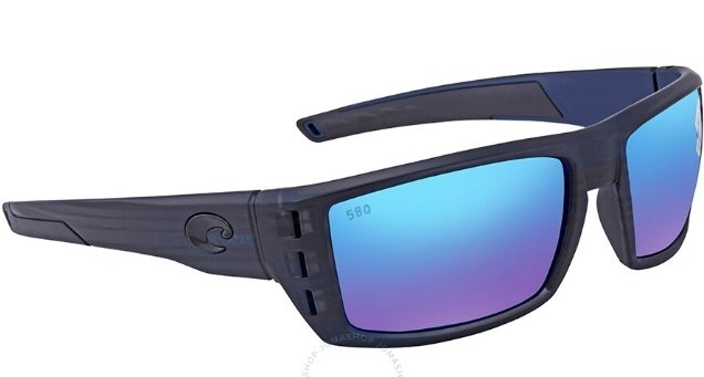 Costa Rafael Sunglasses - Matte Black Teak w/ Blue Lens - Pacific Flyway Supplies