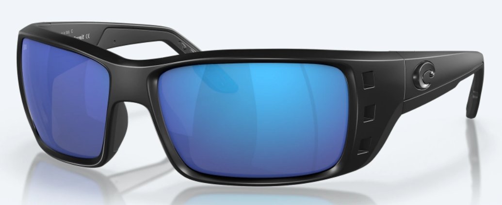 Costa Sunglasses - Permit Blackout w/ Blue Mirror Lens - Pacific Flyway Supplies