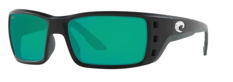 Costa Sunglasses - Permit Matte Black w/ Green Lens - Pacific Flyway Supplies
