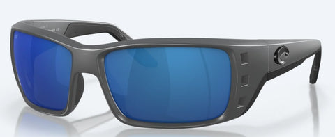 Costa Sunglasses - Permit Matte Gray w/ Blue Mirror - Pacific Flyway Supplies