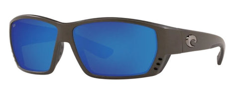 Costa Tuna Alley Sunglasses Matte STeel Gray w/ Blue Mirror Lens - Pacific Flyway Supplies