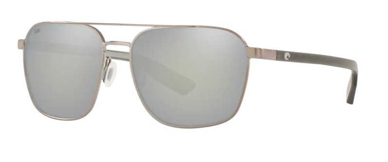 Costa Wader Sunglasses - Brushed Gunmetal w/ Gray Silver Mirror Lens - Pacific Flyway Supplies