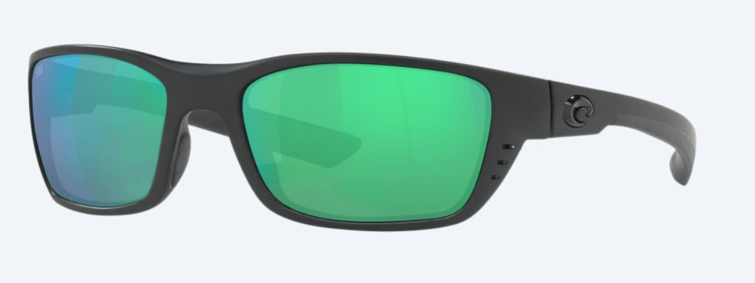 Costa Whitetip Sunglasses - Blackout w/ Green Mirror Lens - Pacific Flyway Supplies