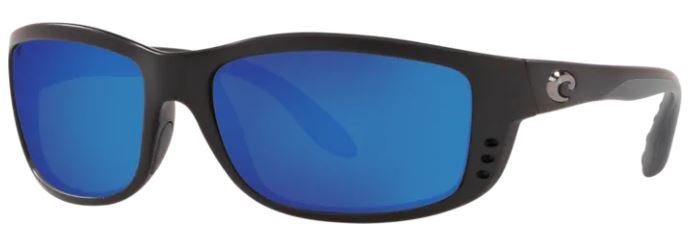 Costa Zane Sunglasses - Matte Black w/ Blue Mirror 580P Lens - Pacific Flyway Supplies