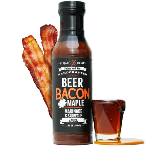 Elijah's Xtreme Gourmet Sauces Beer Bacon Maple BBQ Sauce & Marinade - Pacific Flyway Supplies