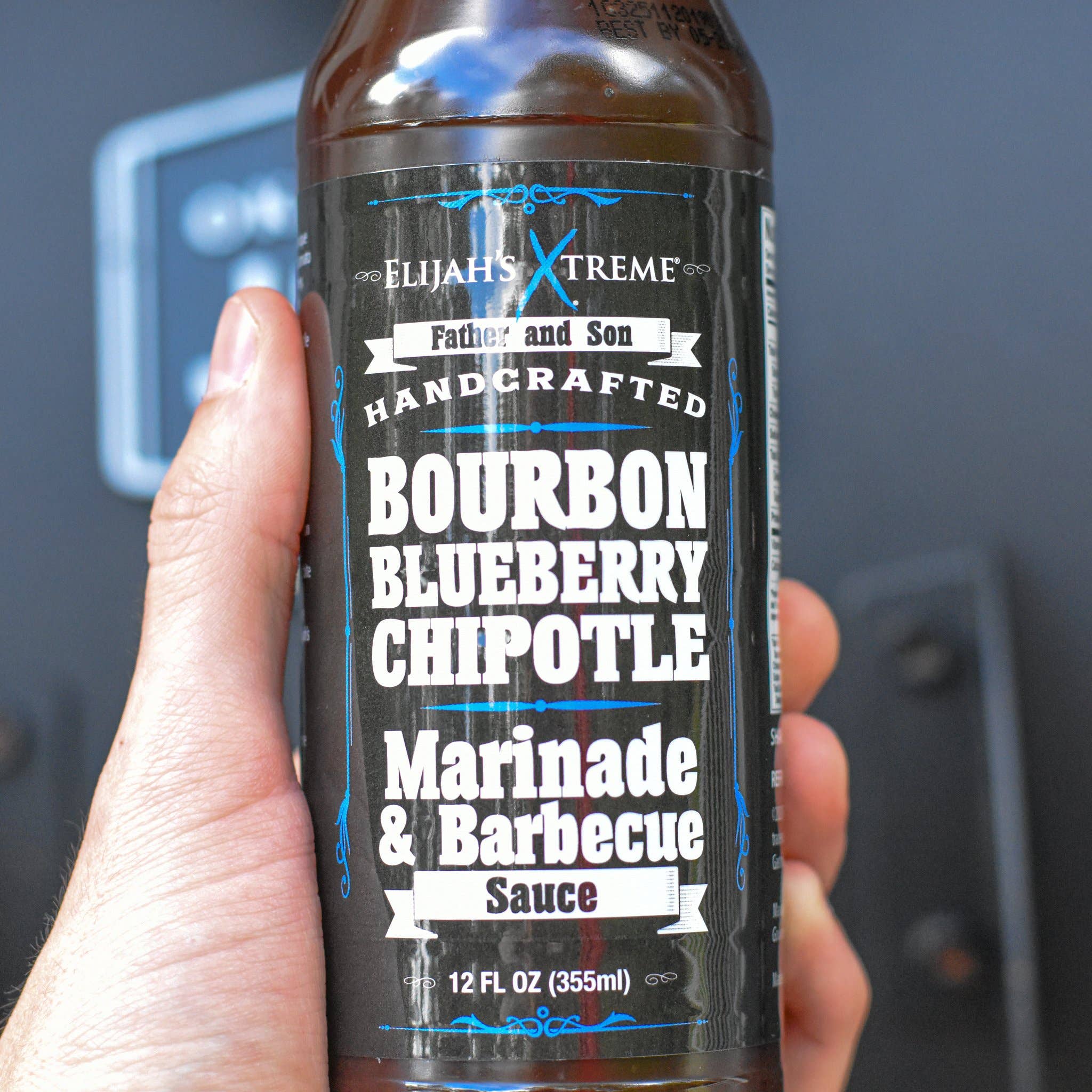 Elijah's Xtreme Gourmet Sauces Bourbon Blueberry Chipotle BBQ Sauce - Pacific Flyway Supplies