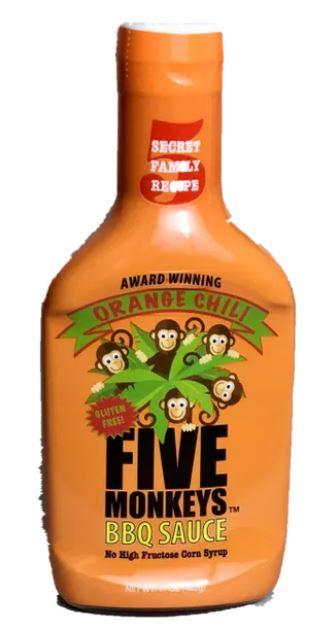 Five Monkeys BBQ Sauce - Orange Chili - Pacific Flyway Supplies