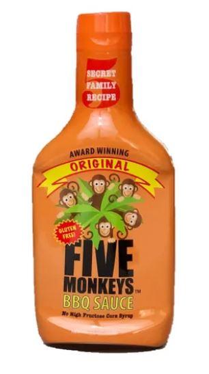 Five Monkeys BBQ Sauce - Original Case - Pacific Flyway Supplies