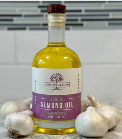 Fresh Vintage Farms Pure Cold Pressed Garlic Infused Almond Oil - Pacific Flyway Supplies