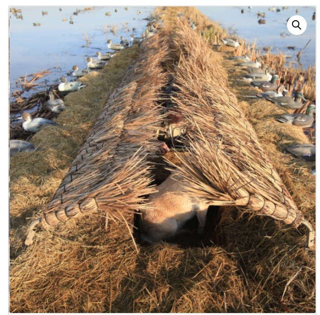 Gibson Duck Blind Covers 6' Powder Coated Frame With Gibby Grass - Pacific Flyway Supplies