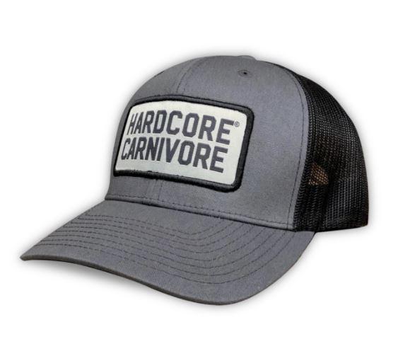 Hardcore Carnivore gray patch logo cap - Pacific Flyway Supplies