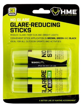HME Face Paint No Glare Black/Brown/Dark Green Stick - Pacific Flyway Supplies