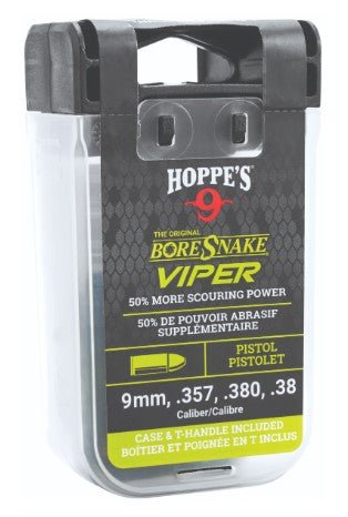 Hoppes BoreSnake Viper Den 9mm/38/357/380 Pistol Bronze Brush - Pacific Flyway Supplies