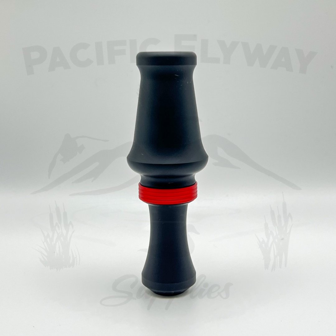 J. J. Lares Hybrid Duck Call - Matte Black Matte Red Darth Vader™ Band "Special Edition" - Pacific Flyway Supplies