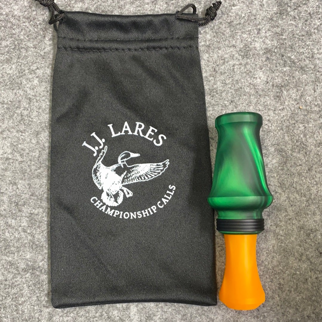 J. J. Lares Hybrid Duck Call - Matte Boots On Matte Black Band - Pacific Flyway Supplies